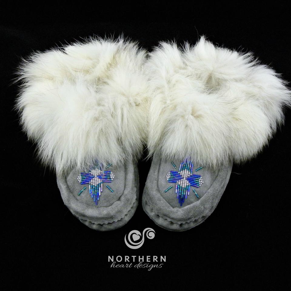 simple beaded moccasins