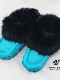 leather moccasins, fur moccasins, moccasin slippers, handmade moccasins