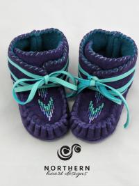 baby moccasins, baby shoes, leather, wrap-arounds