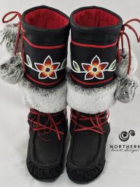 Vintage Inspired Middle Fur Cuff Style Mukluks