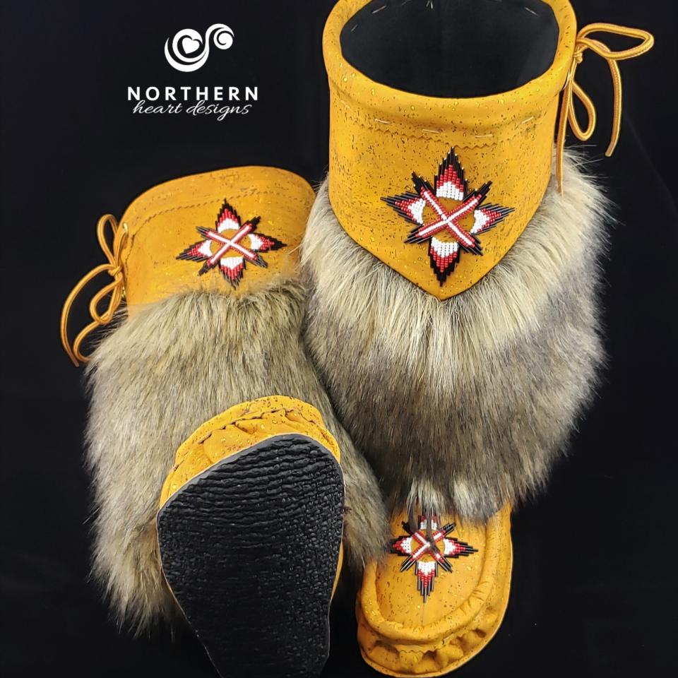 Knee-High Style mukluks, vegan line materials