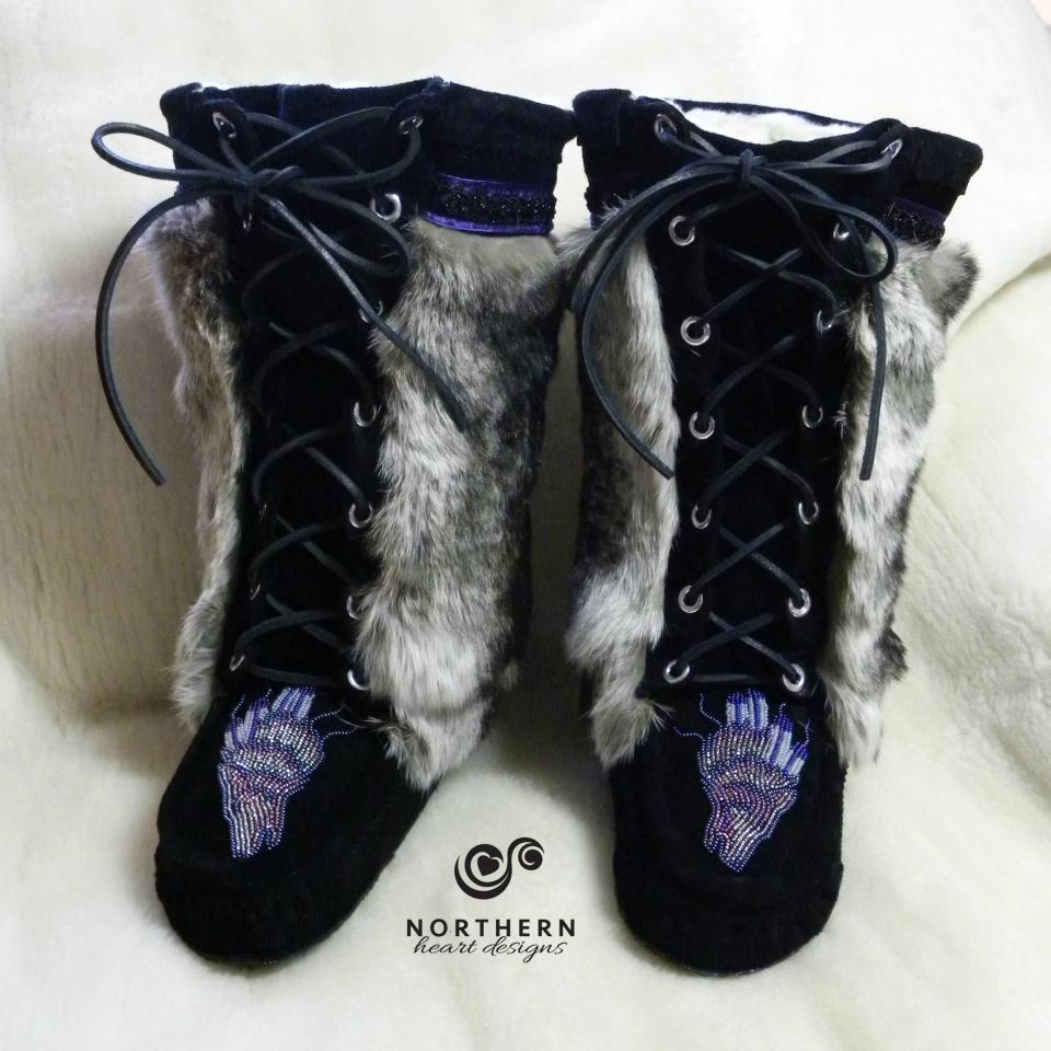 Full lace-front style mukluks