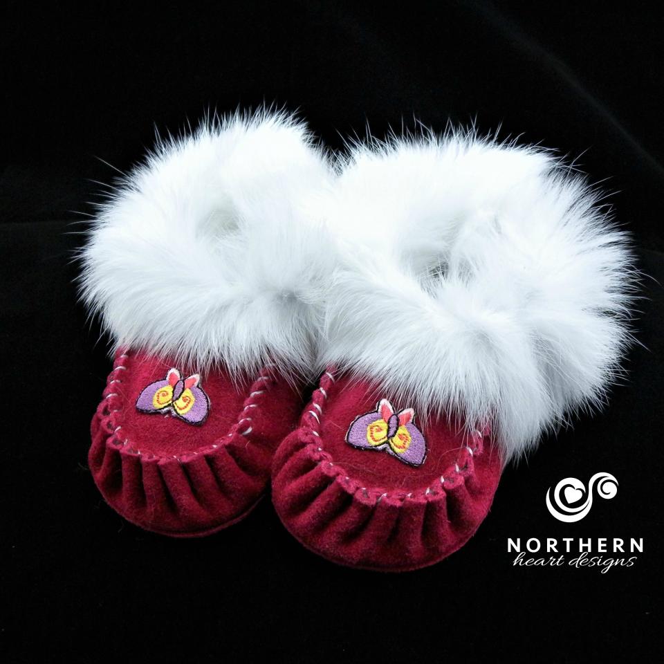 Children's moccasins - decaled