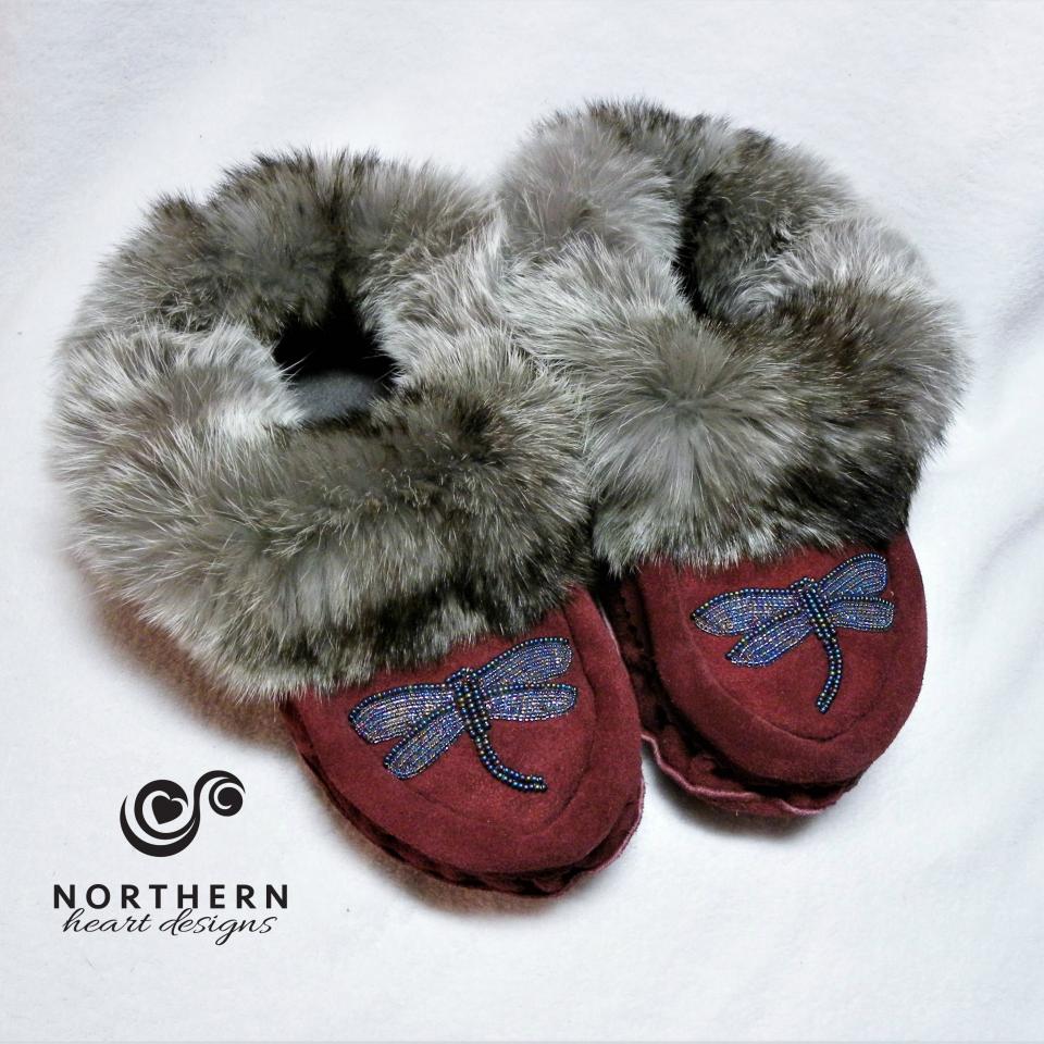 Children's beaded moccasins