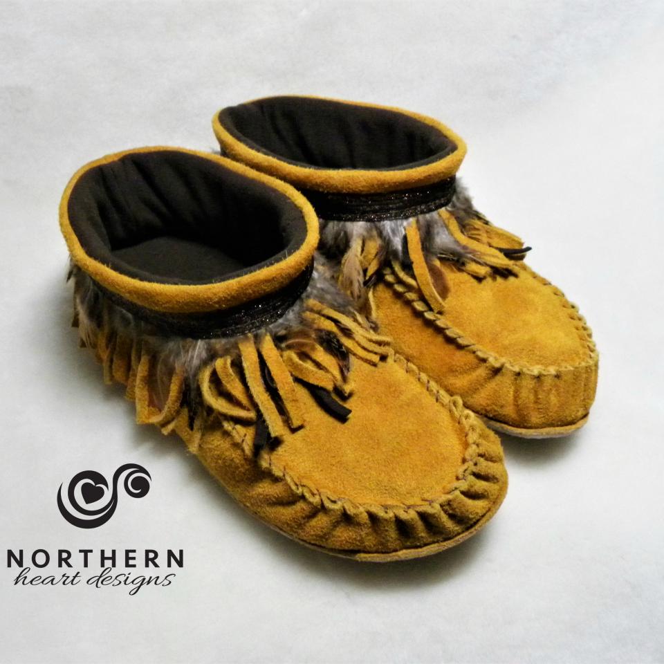 Fringed Summer Mocs, high-cut