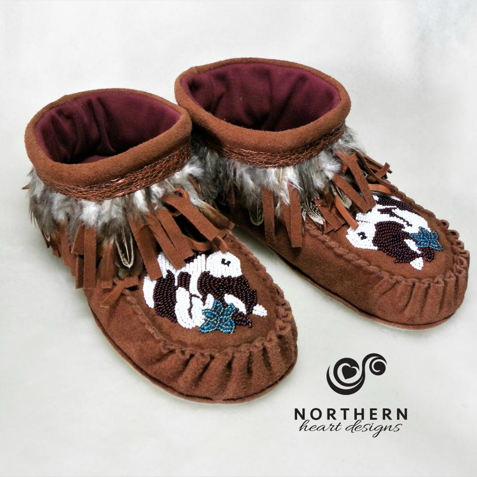 Fringed Summer Mocs, high-cut