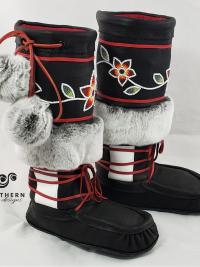 Vintage Inspired Middle Fur Cuff Style Mukluks