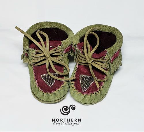 Trampers, kids moccasins, baby moccasins, soft sole toddler shoes