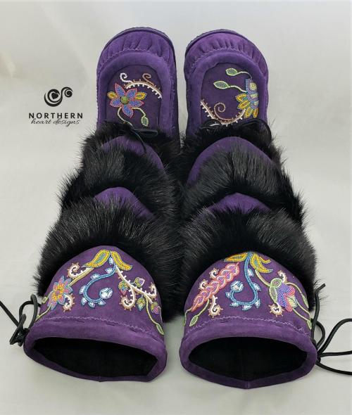 Tiered Fur Mukluks