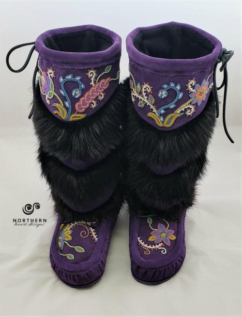 Tiered Fur Mukluks